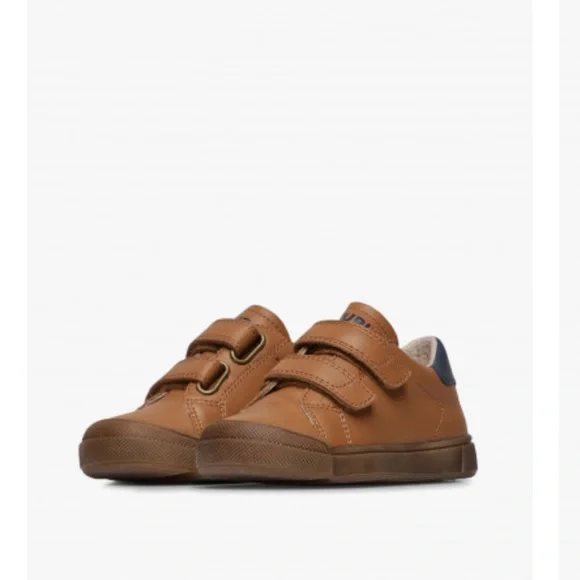 NWT NATURINO EINDHOVEN 2 VL. Cognac Leather Boys Sneaker - Picture 2 of 16